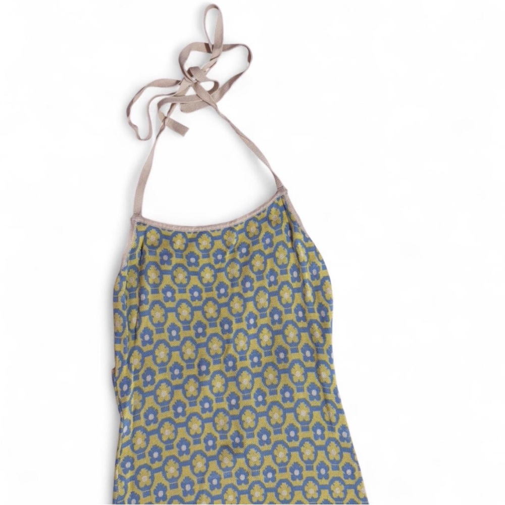 Blue and Yellow Floral Dress